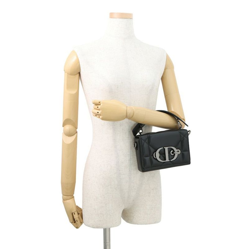 クリスチャン・ディオール ハンドバッグ マキシカナージュ 30 Montaigne モンテーニュ M9218BNNA 2way 黒