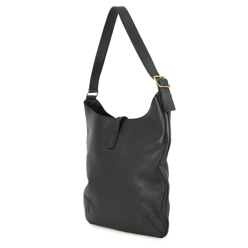 サンローランパリ ショルダーバッグ ホーボーバッグ レザー 372086 SAINT LAURENT PARIS 黒