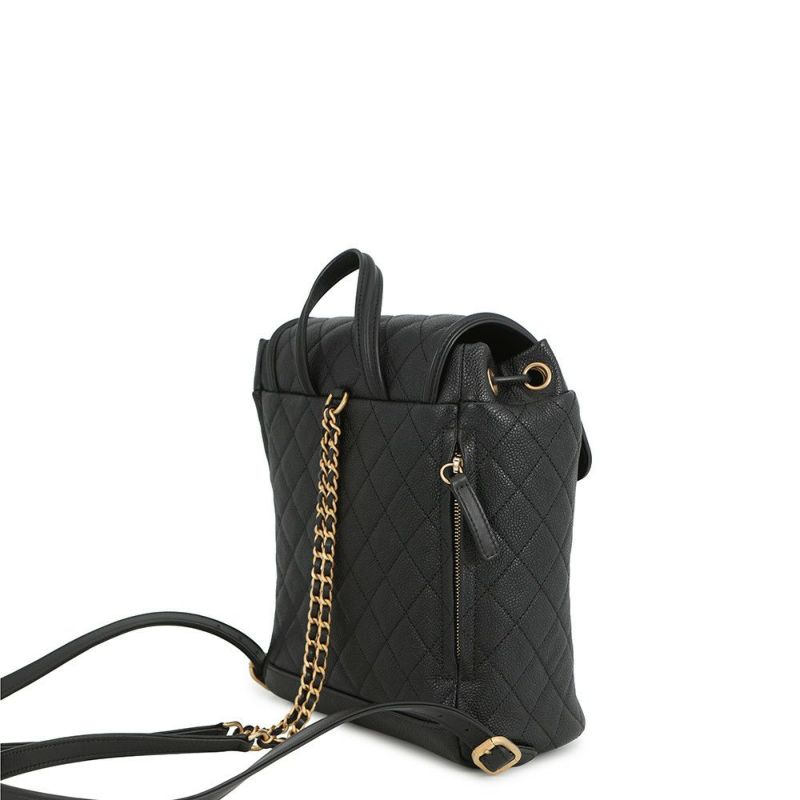 シャネル リュック フィリグリー マトラッセ ココマーク キャビアスキン A57090 バックパック バッグ 黒