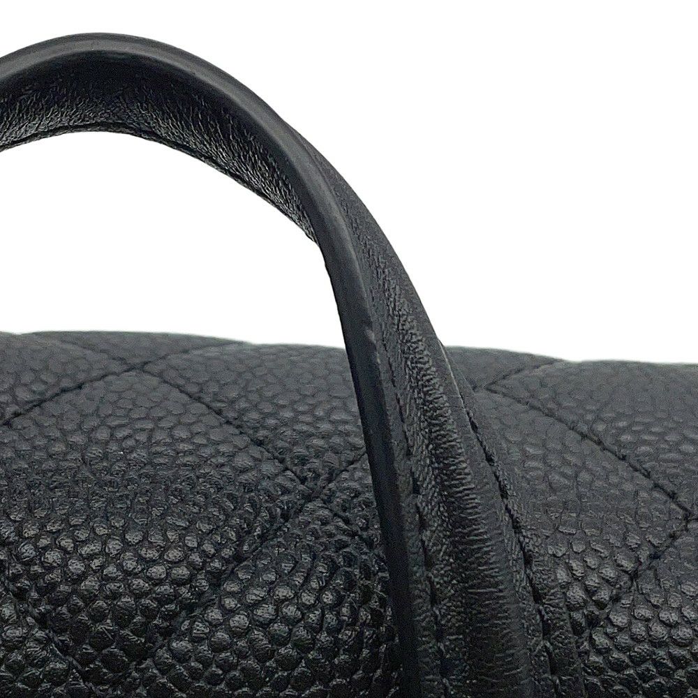 シャネル リュック フィリグリー マトラッセ ココマーク キャビアスキン A57090 バックパック バッグ 黒