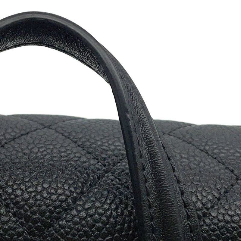 シャネル リュック フィリグリー マトラッセ ココマーク キャビアスキン A57090 バックパック バッグ 黒