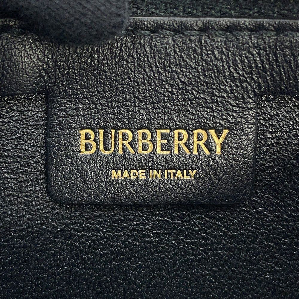 バーバリー チェーンショルダーバッグ マイクロ シールド レザー 8079856 BURBERRY 黒