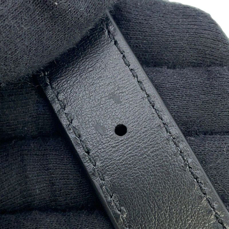 バーバリー ショルダーバッグ アイコンストライプ ルイーズバッグ PVC レザー 8051846 BURBERRY 黒