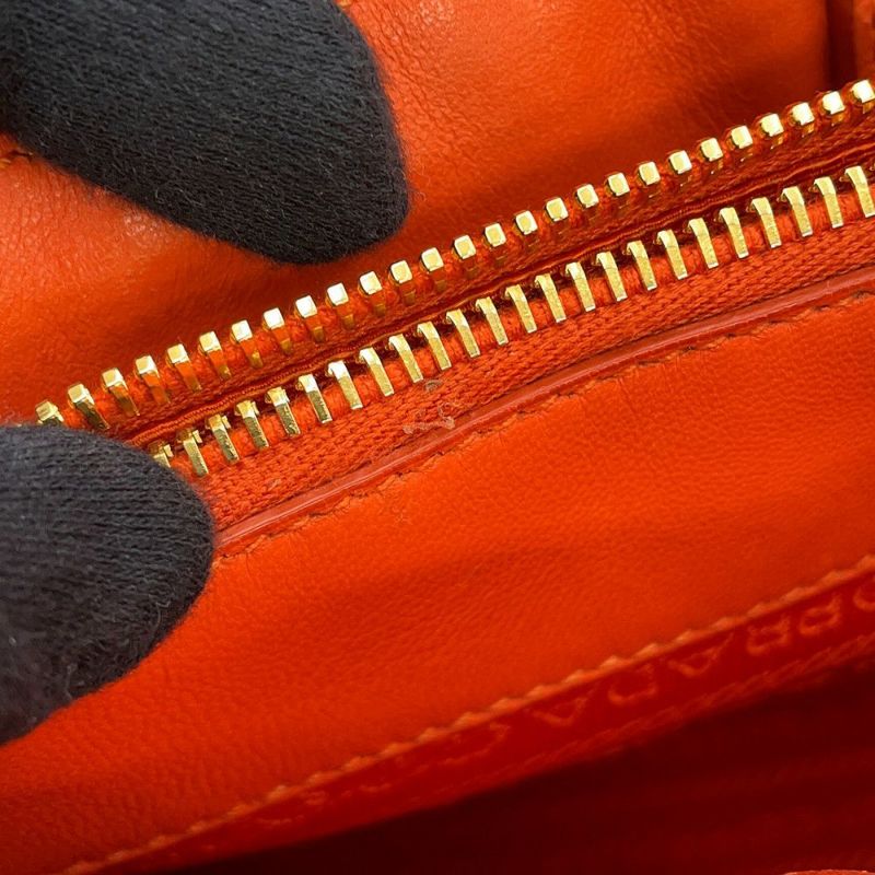 プラダ ハンドバッグ ギャザー ナイロン レザー BN2393 PRADA 2way