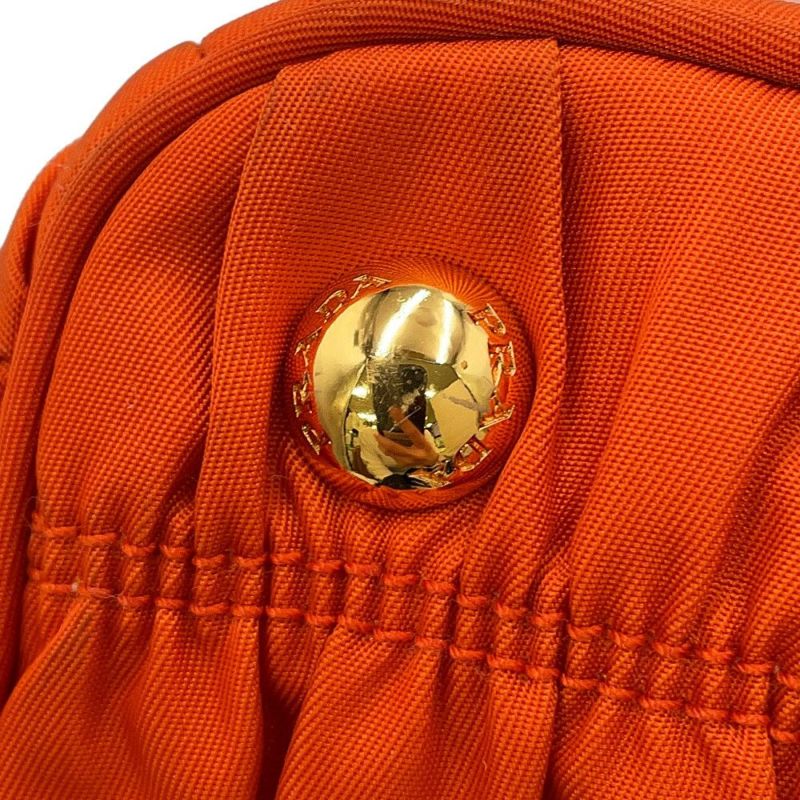 プラダ ハンドバッグ ギャザー ナイロン レザー BN2393 PRADA 2way