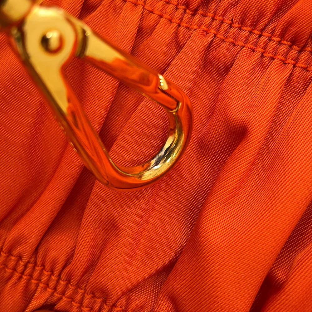 プラダ ハンドバッグ ギャザー ナイロン レザー BN2393 PRADA 2way