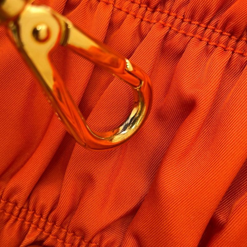 プラダ ハンドバッグ ギャザー ナイロン レザー BN2393 PRADA 2way