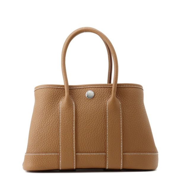 エルメス トートバッグ ネオ・ガーデン 23 ガーデンパーティ ゴールド/シルバー金具 ネゴンダ K刻印