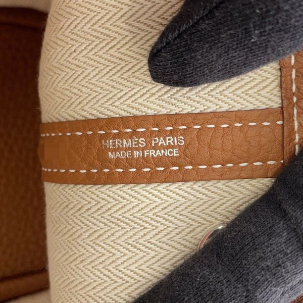 エルメス トートバッグ ネオ・ガーデン 23 ガーデンパーティ ゴールド/シルバー金具 ネゴンダ K刻印