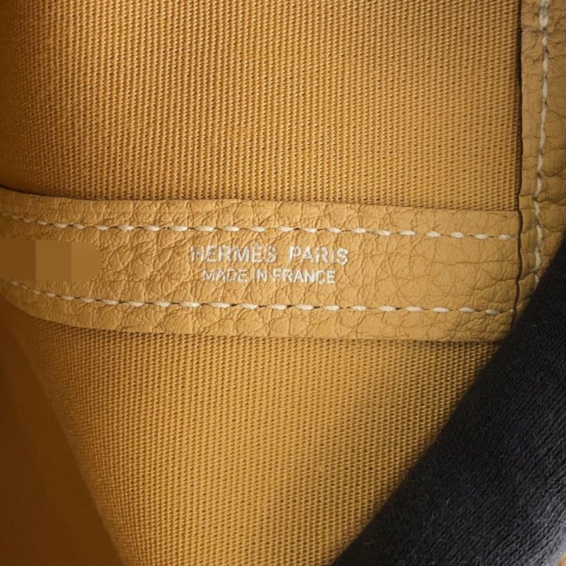 エルメス トートバッグ ガーデンパーティPM ナチュラルサブレ/シルバー金具 トワルオフィシエ/ネゴンダ K刻印