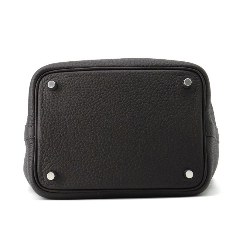 エルメス ハンドバッグ ピコタンロックPM プルノワール/シルバー金具 トリヨンクレマンス W刻印