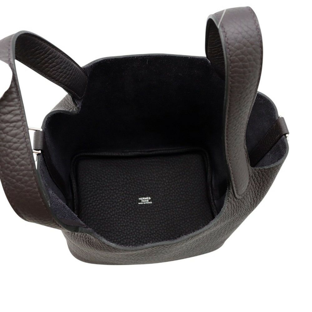 エルメス ハンドバッグ ピコタンロックPM プルノワール/シルバー金具 トリヨンクレマンス W刻印