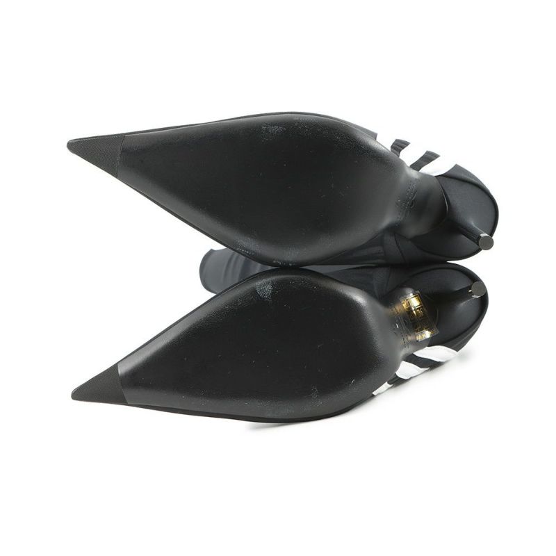 バレンシアガ ブーツ アディダスコラボ ナイフ オーバーニーブーツ レディースサイズ37 724074 BALENCIAGA adidas 靴 黒 白