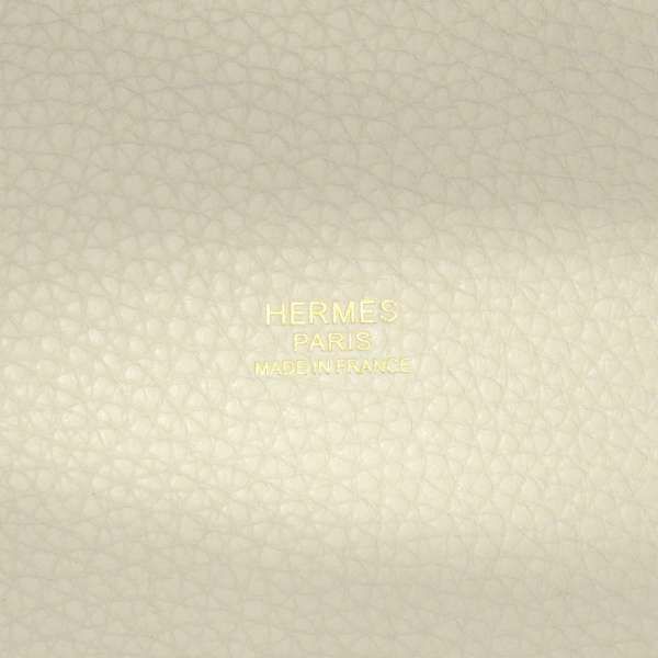 エルメス ハンドバッグ ピコタンロックMM ベトン/ゴールド金具 トリヨンクレマンス C刻印 HERMES トートバッグ