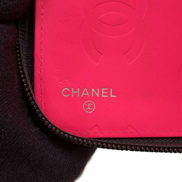 シャネル 長財布 カンボンライン  マトラッセ ココマーク ラムスキン CHANEL 財布 黒