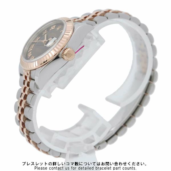 ロレックス レディ デイトジャスト SS/K18PG 279171 ROLEX 腕時計 チョコレート文字盤