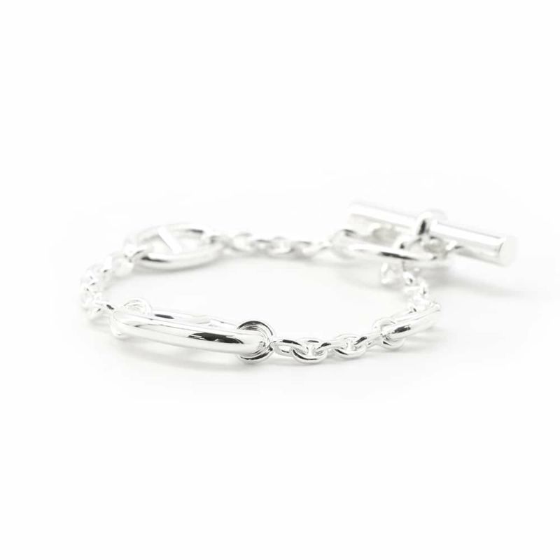 エルメス ブレスレット シェーヌダンクル ファランドール SV925シルバー サイズSH HERMES ジュエリー