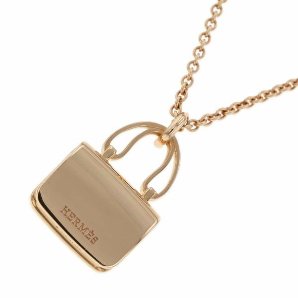 エルメス ネックレス アミュレット コンスタンス ダイヤモンド 43P 計0.44ct K18PGピンクゴールド HERMES ペンダント ジュエリー