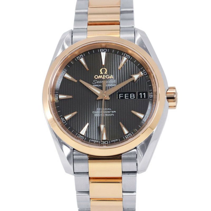 オメガ シーマスター アクアテラ 150M アニュアルカレンダー 231.20.39.22.06.001 OMEGA 腕時計 ウォッチ 黒文字盤