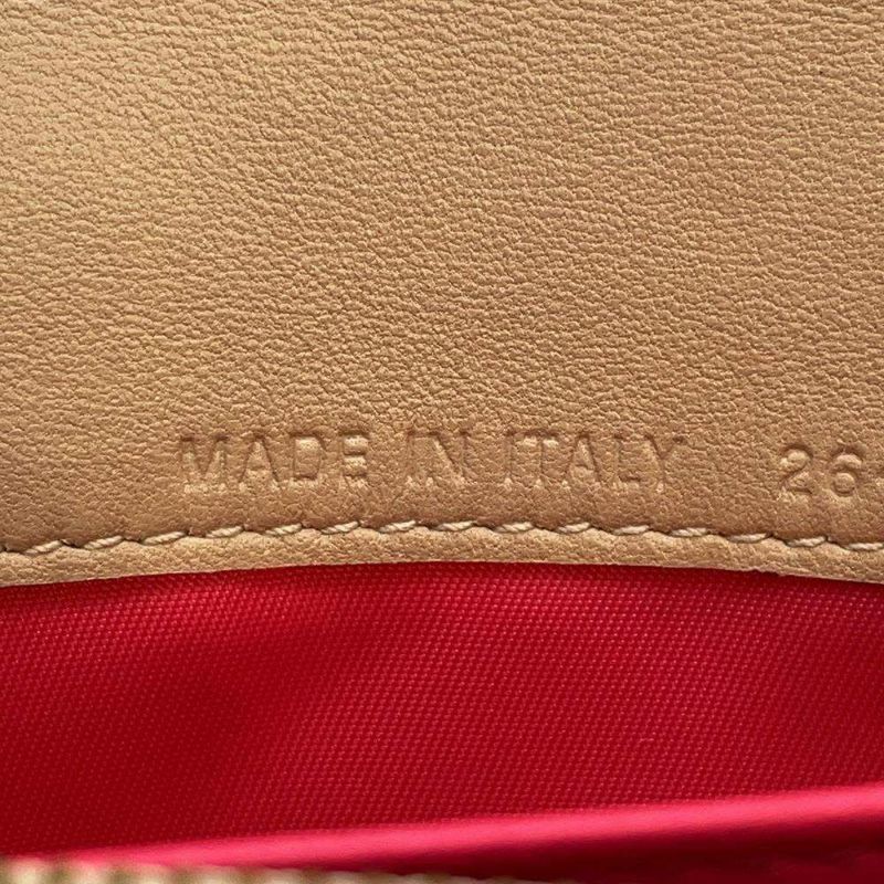 クリスチャン・ディオール チェーンウォレット カナージュ レザー Christian Dior 財布