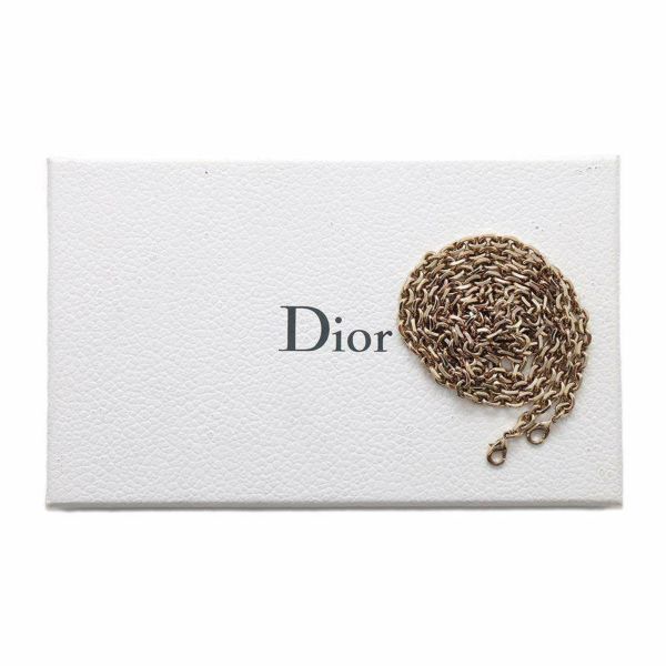 クリスチャン・ディオール チェーンウォレット カナージュ レザー Christian Dior 財布