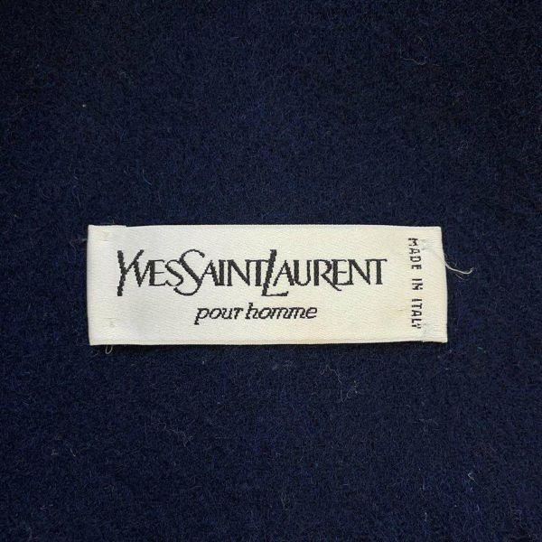 イヴサンローラン マフラー ロゴ YSL ウール Yves Saint Laurent ストール