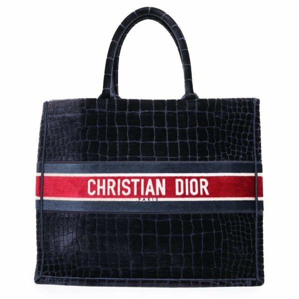 クリスチャン・ディオール トートバッグ ブックトート ラージ ベルベット M1286ZTGU Christian Dior セール品