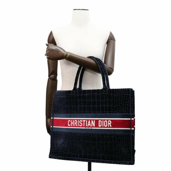 クリスチャン・ディオール トートバッグ ブックトート ラージ ベルベット M1286ZTGU Christian Dior セール品