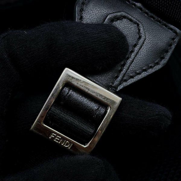 フェンディ リュック ストライク ズッカ柄 7VZ070 FENDI 2wayショルダーバッグ 黒