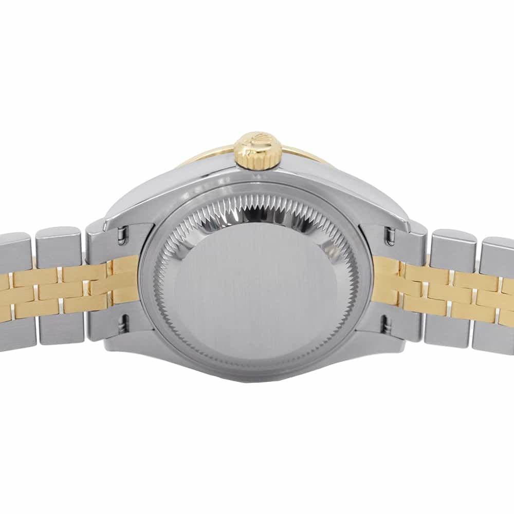 ロレックス レディ デイトジャスト SS/K18YG ダイヤべゼル 279383RBR ホワイトマザーオブパール/10PD文字盤 ホワイトシェル