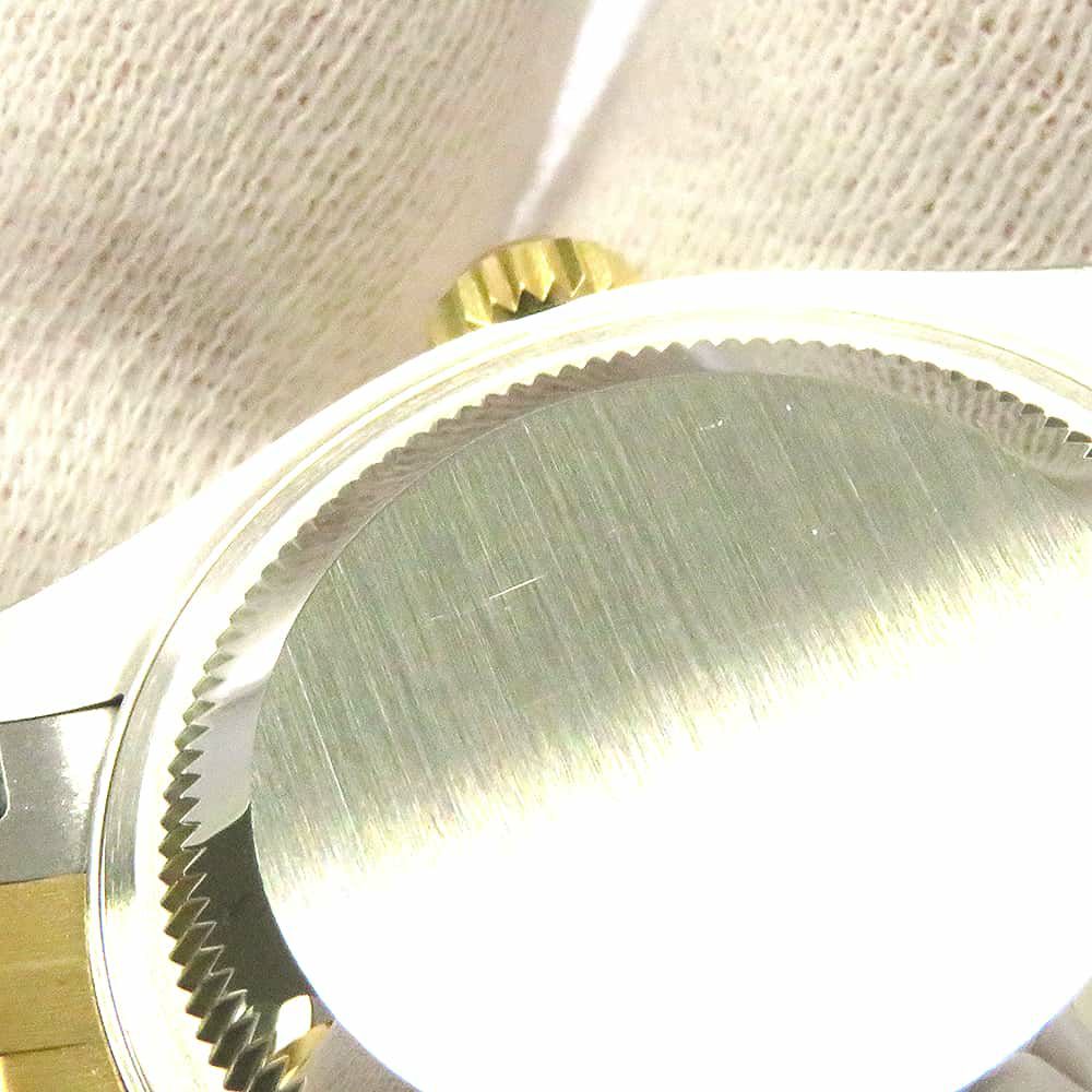 ロレックス レディ デイトジャスト SS/K18YG ダイヤべゼル 279383RBR ホワイトマザーオブパール/10PD文字盤 ホワイトシェル