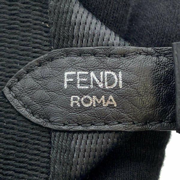 フェンディ ショルダーストラップ FFロゴ ストラップ ユー キャンバス FENDI ストラップ 黒