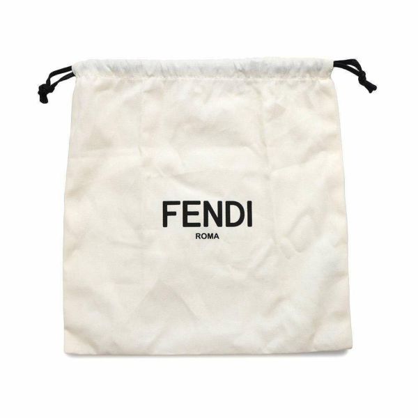 フェンディ ショルダーストラップ FFロゴ ストラップ ユー キャンバス FENDI ストラップ 黒