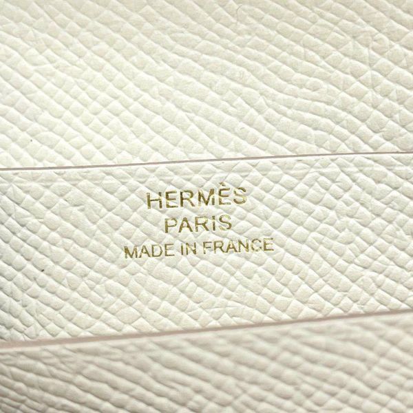 エルメス 二つ折り財布 ベアンコンパクト クレ/シルバー金具 エプソン W刻印 HERMES 財布