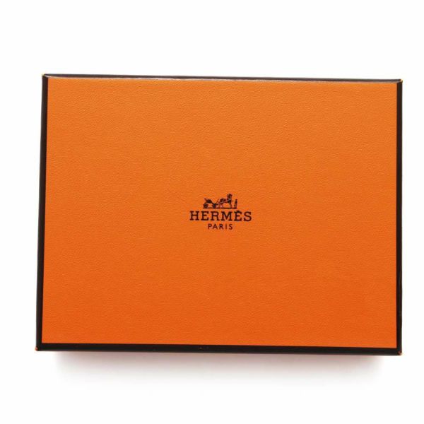 エルメス 二つ折り財布 ベアンコンパクト クレ/シルバー金具 エプソン W刻印 HERMES 財布