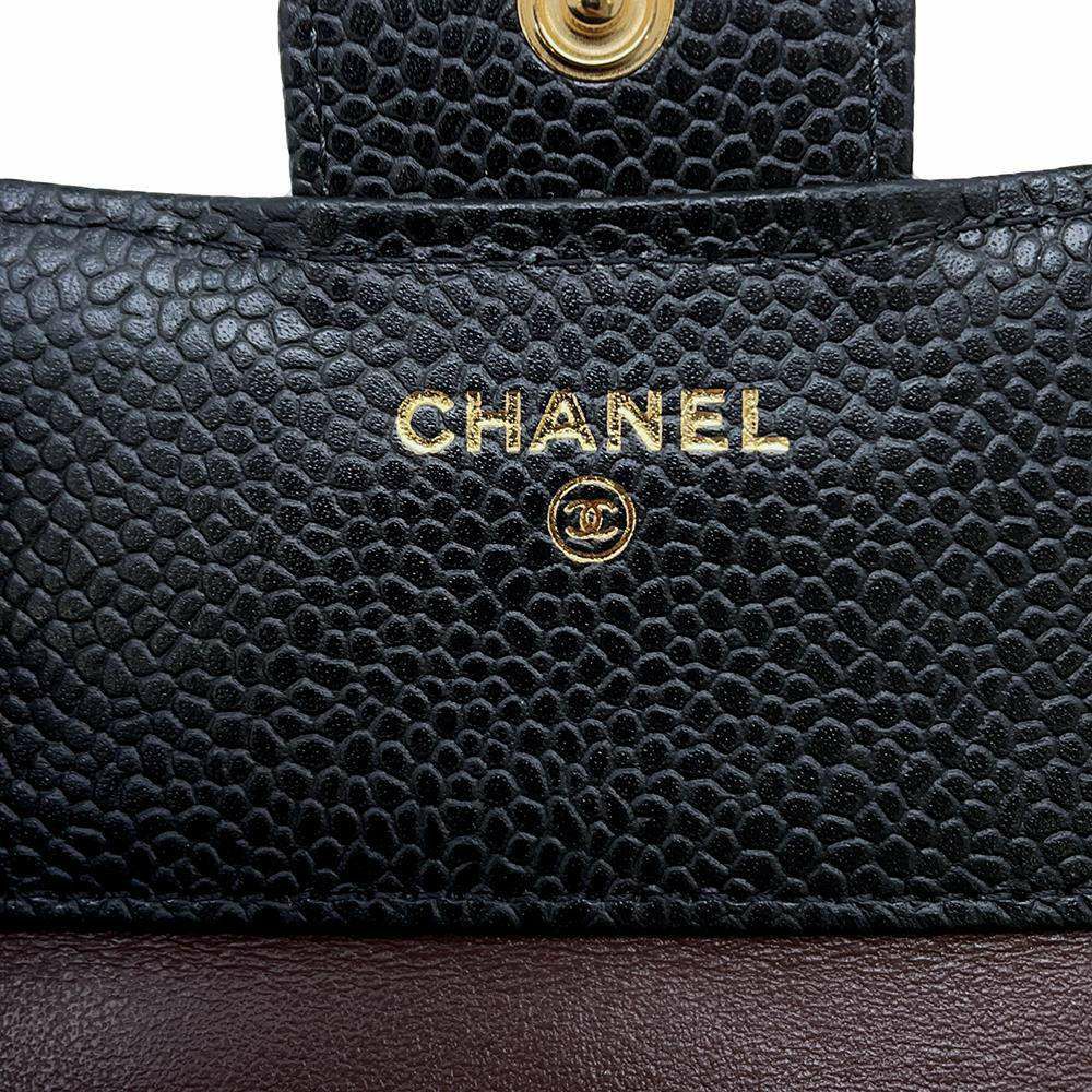 シャネル 三つ折り財布 クラシック スモール フラップ ウォレット ココ  