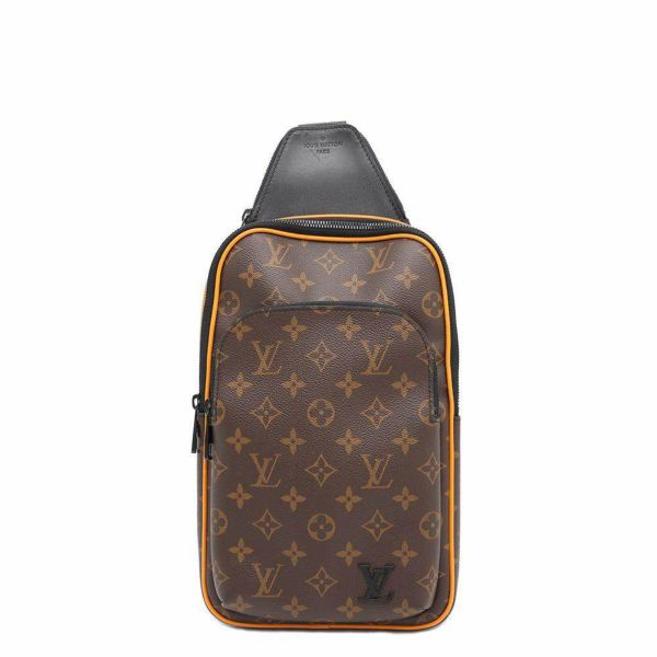 ルイヴィトン ボディバッグ モノグラム・マカサー アヴェニュー・スリングバッグ M46718 LOUIS VUITTON