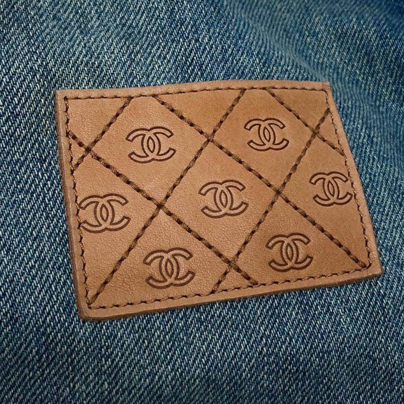 シャネル トートバッグ ショッピングバッグ デニム ココマーク AS0480 CHANEL バッグ ポーチ付き