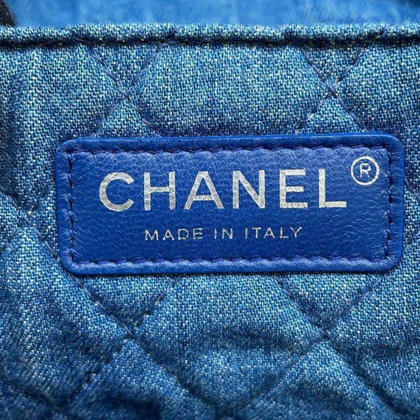 シャネル トートバッグ ショッピングバッグ デニム ココマーク AS0480 CHANEL バッグ ポーチ付き