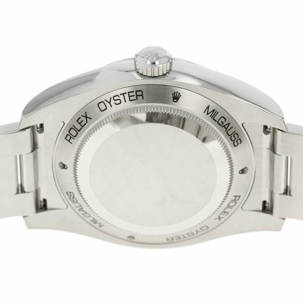 ロレックス ミルガウス グリーンガラス ランダムシリアル ルーレット 116400GV ROLEX 腕時計 黒文字盤