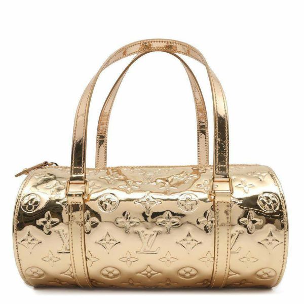 ルイヴィトン ハンドバッグ モノグラム・ミロワール パピヨン M95270 LOUIS VUITTON ゴールド