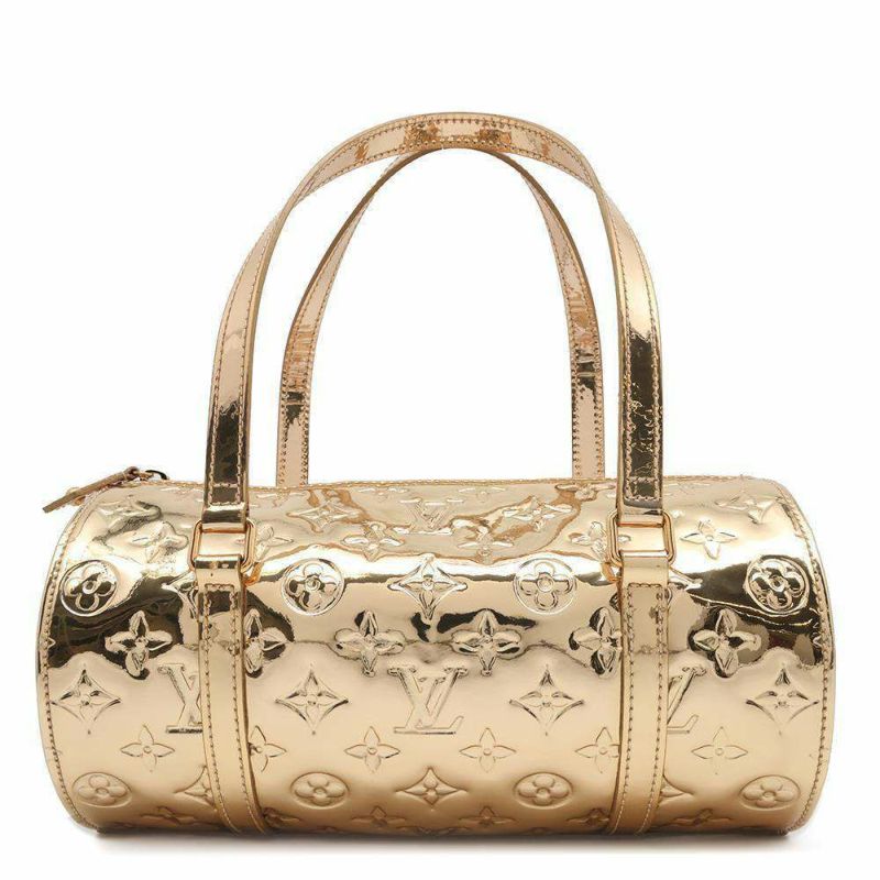 ルイヴィトン ハンドバッグ モノグラム・ミロワール パピヨン M95270 LOUIS VUITTON ゴールド