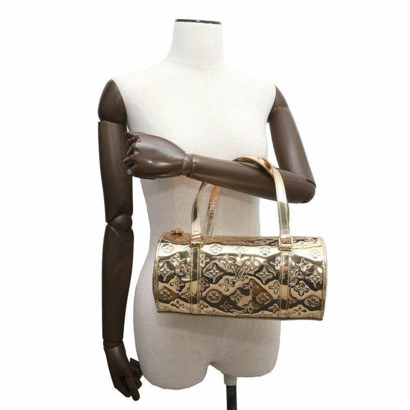 ルイヴィトン ハンドバッグ モノグラム・ミロワール パピヨン M95270 LOUIS VUITTON ゴールド