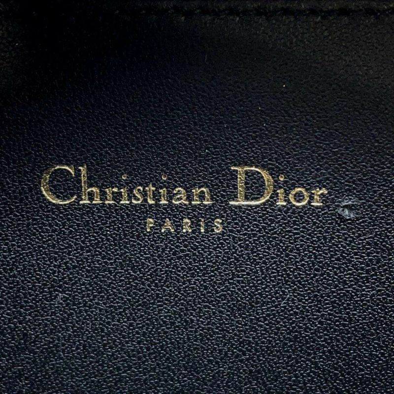 ディオール ショルダーバッグ シグネチャー オーバル カメラバッグ コットン S2201UZMF M911 千鳥格子 黒 白 セール品