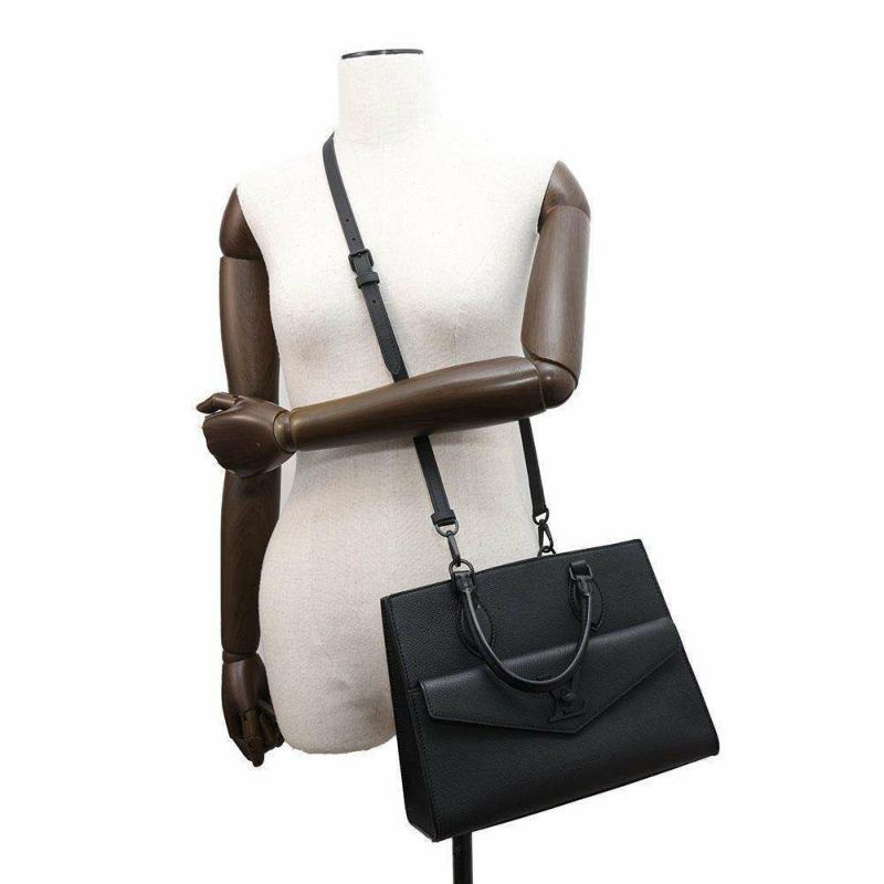 ルイヴィトン ハンドバッグ グレインカーフレザー ロックミー・トートPM M55845 2wayショルダーバッグ ブラック 黒