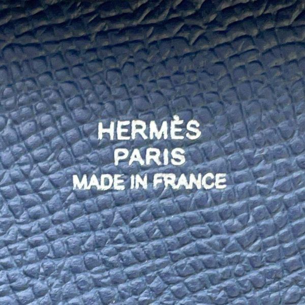 エルメス コインケース バスティア ブルードプリュス エプソン W刻印 HERMES 財布