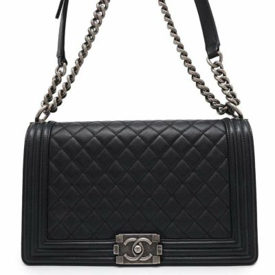 シャネル チェーンショルダーバッグ ボーイシャネル ココマーク CHANEL バッグ 黒 安心保証 | 中古・新品ブランド販売ギャラリーレア公式通販
