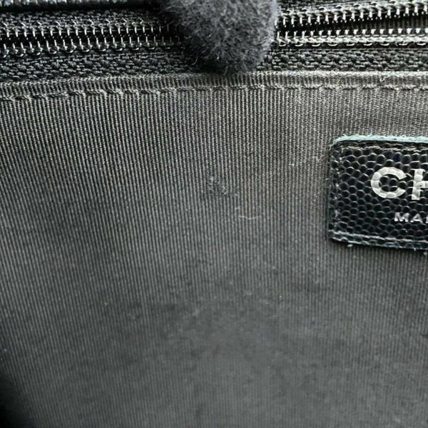 シャネル チェーンショルダーバッグ ボーイシャネル ラージ マトラッセ ココマーク A92193 CHANEL 黒