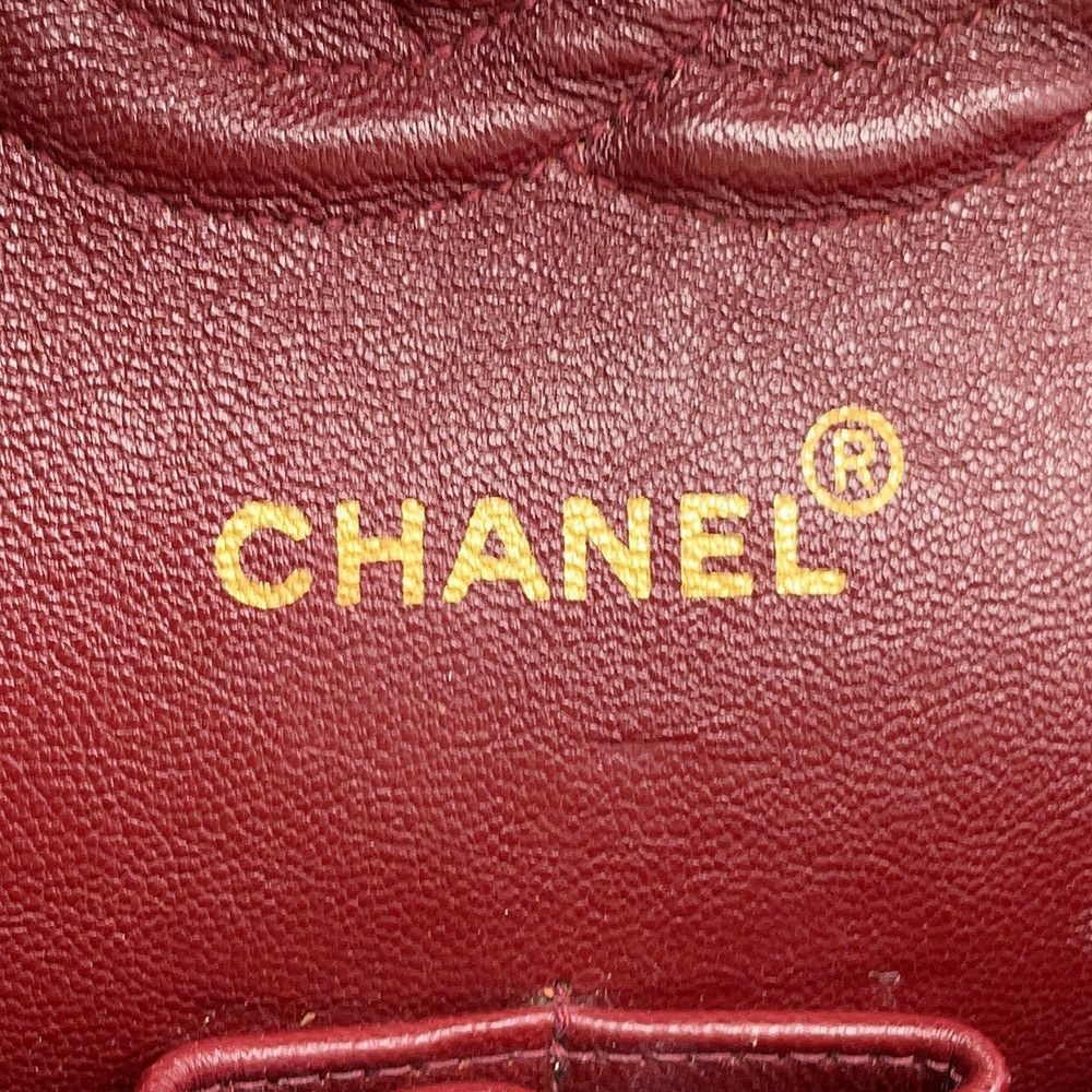 シャネル チェーンショルダーバッグ マトラッセ25 ココマーク ラムスキン ダブルチェーン A01112 CHANEL 黒