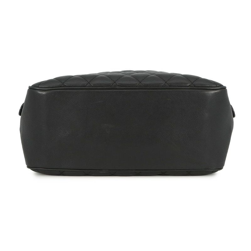 シャネル チェーンショルダーバッグ マトラッセ ココマーク バニティ ラムスキン  CHANEL 黒 2ｗay バッグ